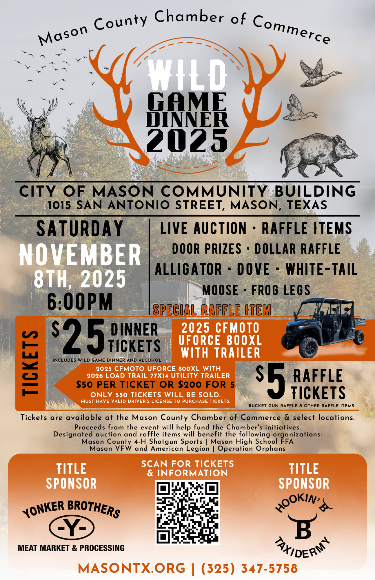 2025 Wild Game Dinner Flyer - PNG