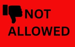 NOT ALLOWED (1)