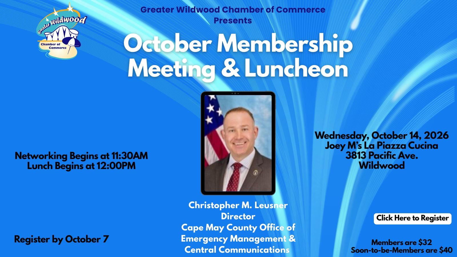 October 2026 Membership Meeting & Luncheon