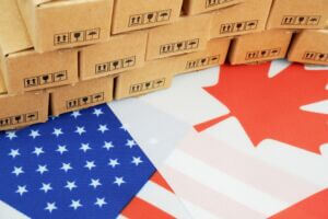 Tariffs,And,Trading,Between,Canada,And,Usa.,Canadian,And,Us
