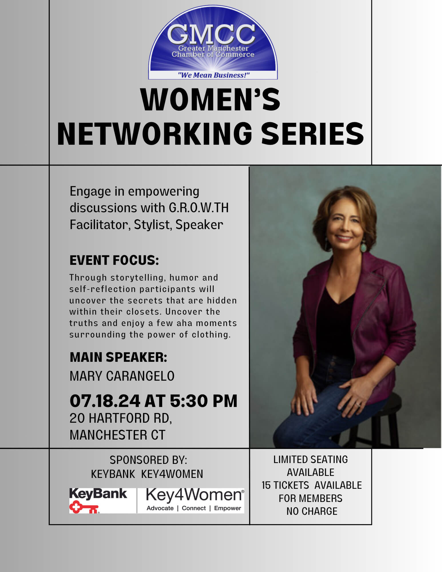 Women’s Networking Series Featuring Mary Carangelo