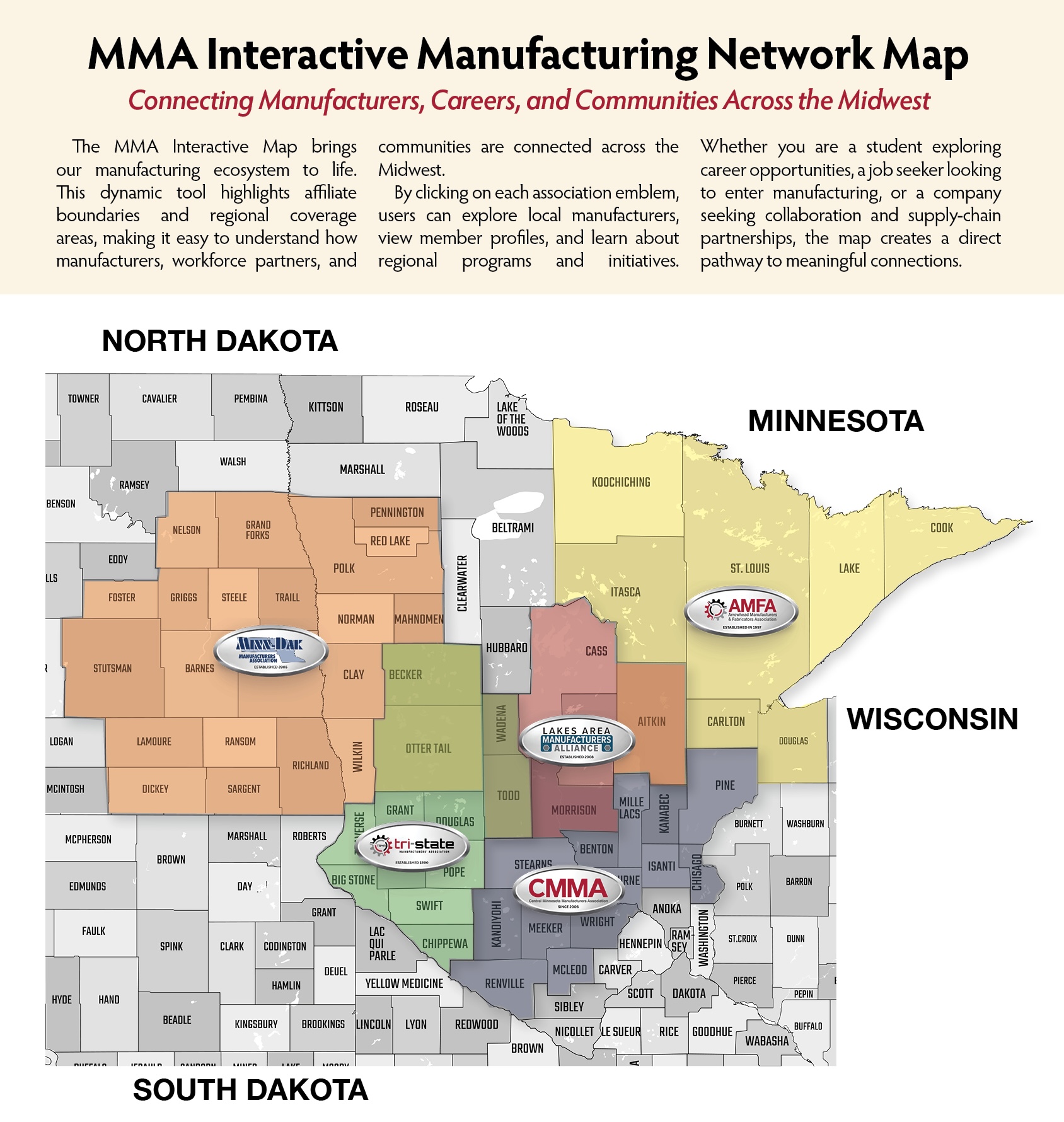 MMA Affiliate Map