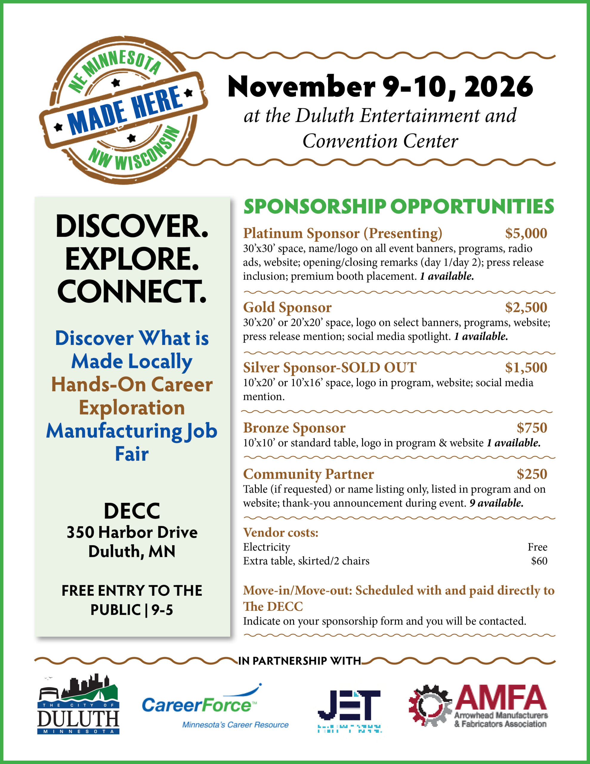 Made Sponsorship flyer 2026