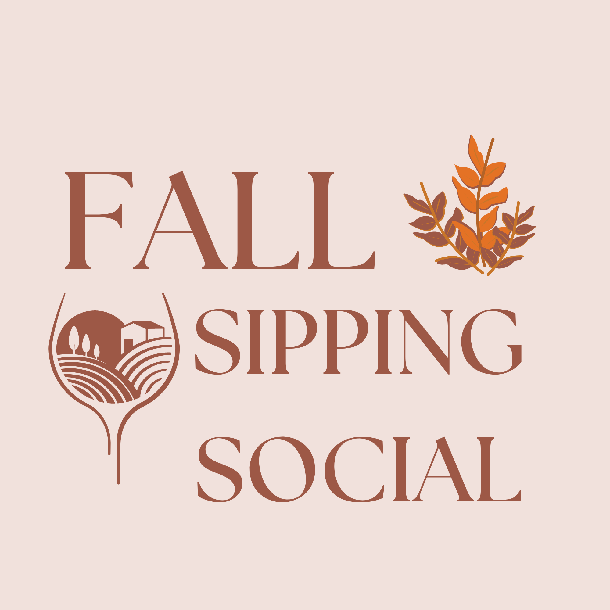 fall sipping social logo