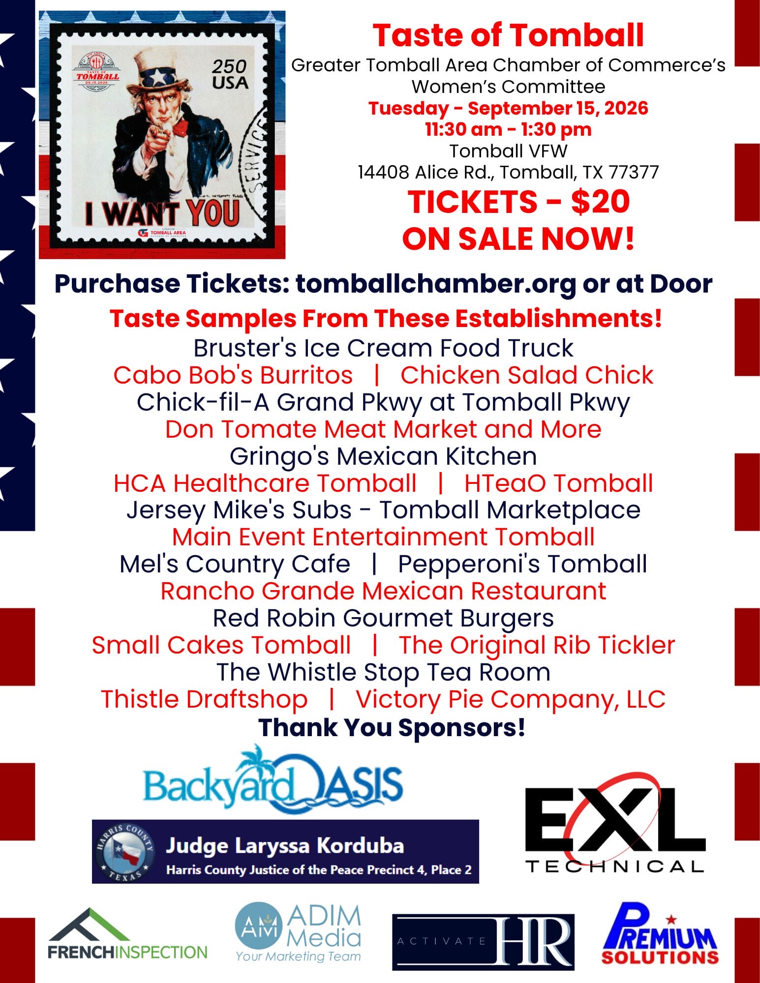 Taste of Tomball 2026_Tickets On Sale
