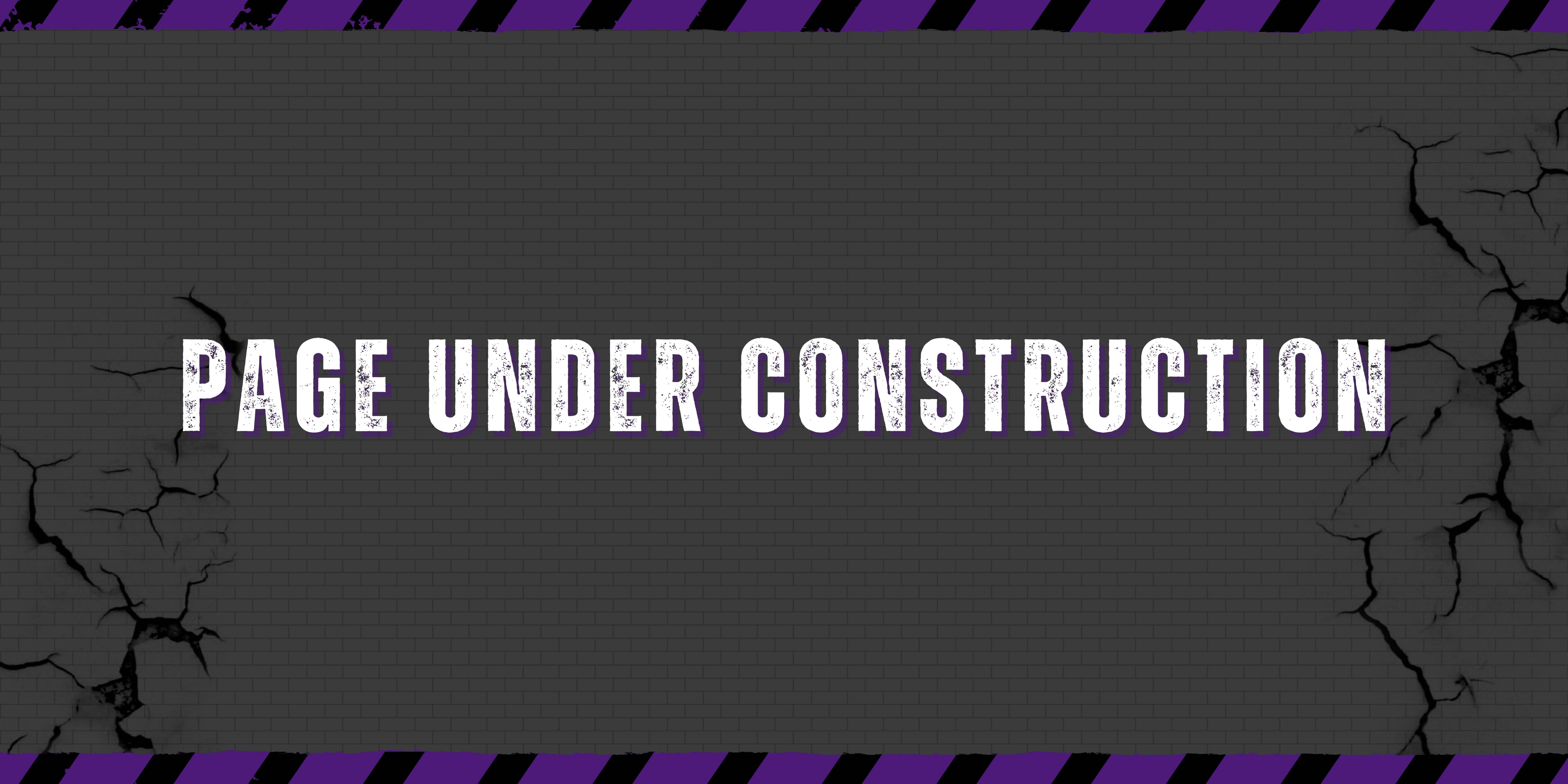 Black and Yellow Illustration Under Construction Banner