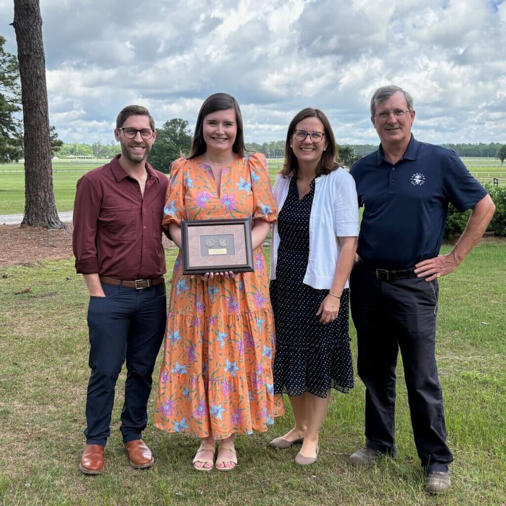 Hannah Young Professional of the Year award winner, Hannah Marsh with Toby Edwards (far right), and Amy Kinard & representing award sponsor Synovus, Wayne Galloway (L).