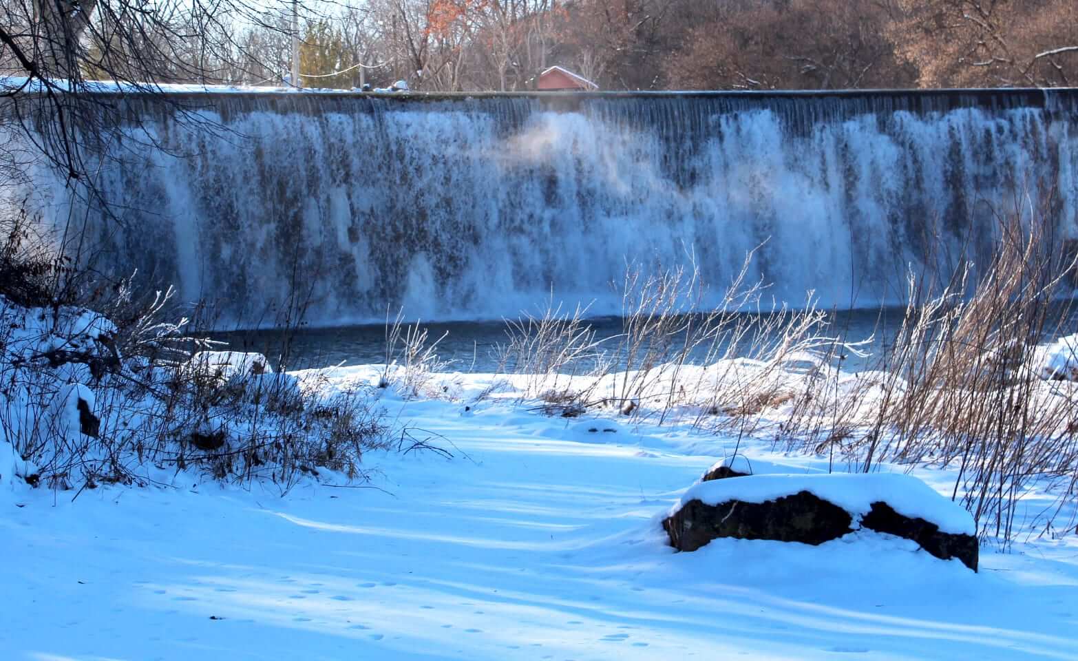 Winter Lanesboro Dam