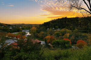 Fall colors overlooking Lanesboro