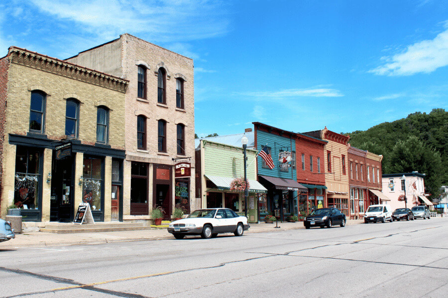 Historic downtown Lanesboro