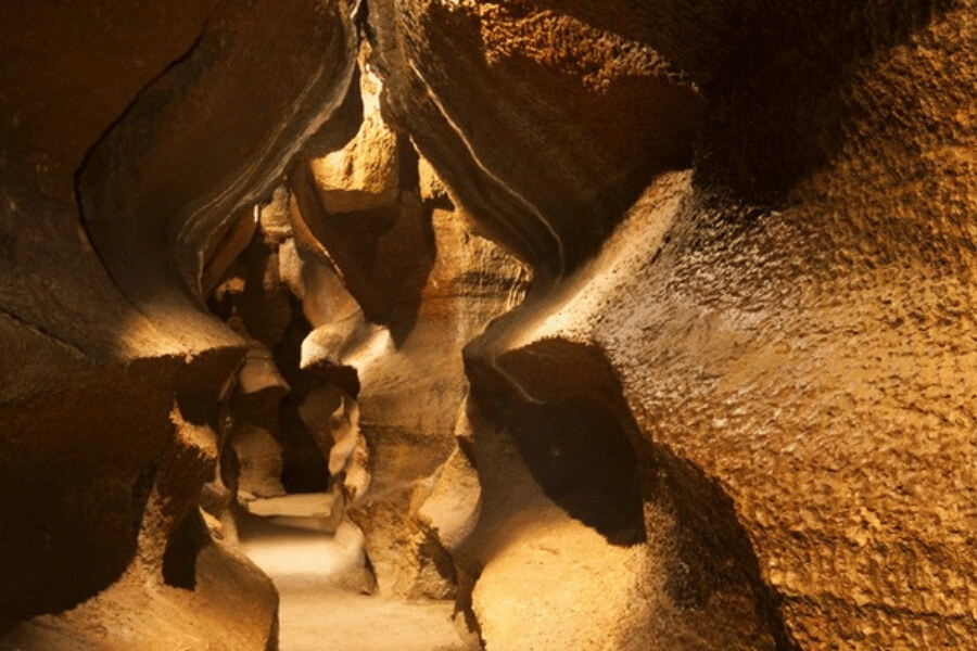 Inside of Niagara Cave in near Harmony, MN