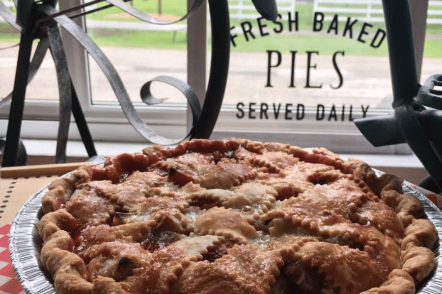 A whole pie from Aroma Pie Shoppe in Whalan, MN