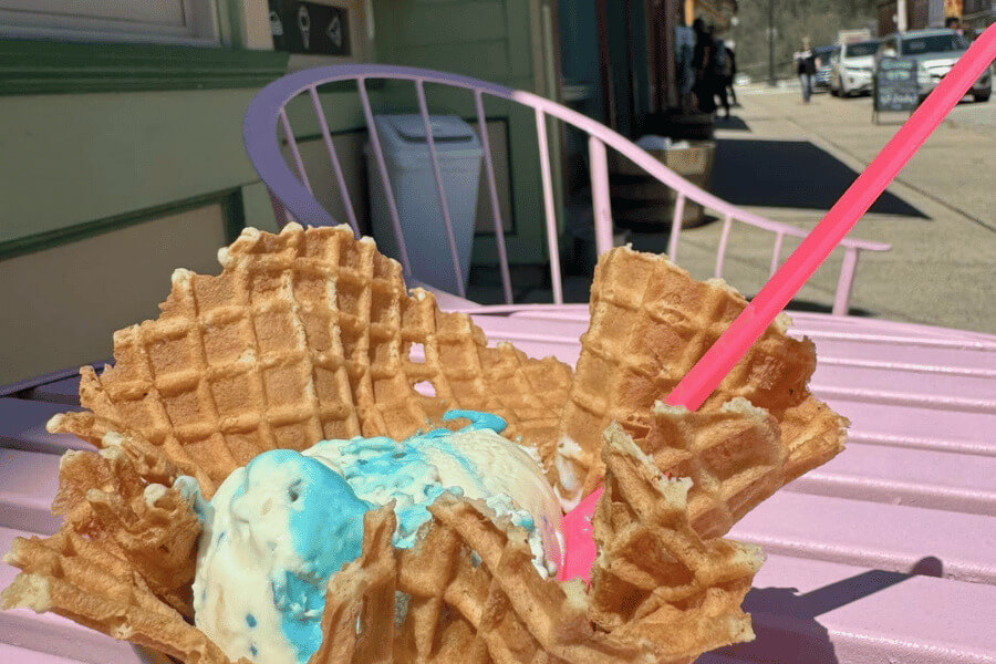 An ice cream bowl from Clara's Eatery