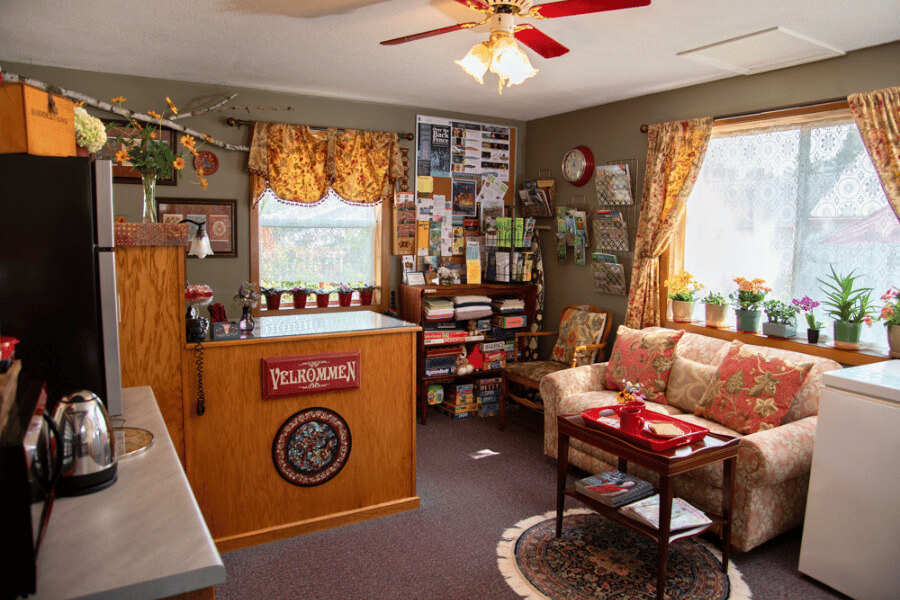 Office area at A Guest Hus Motel