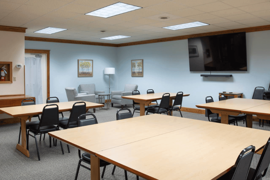 The meeting room at Cottage House Inn in Lanesboro, MN