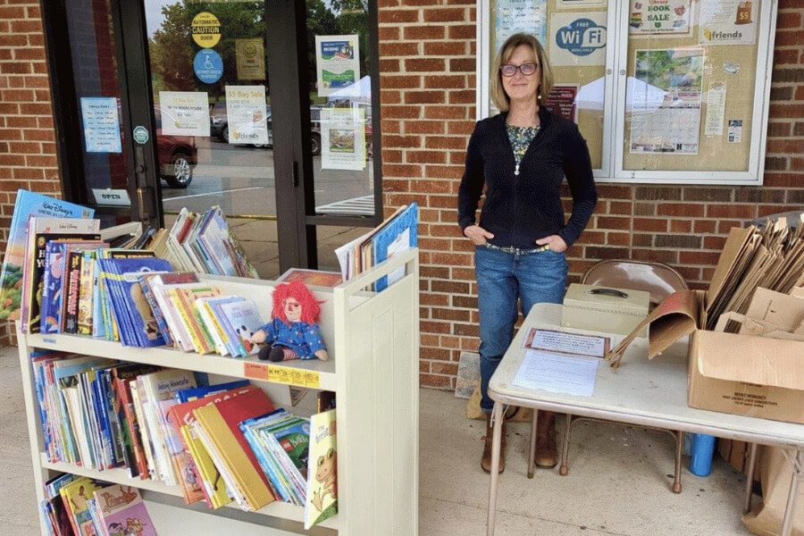 A book sale put on by the Friends of the Lanesboro Public Library