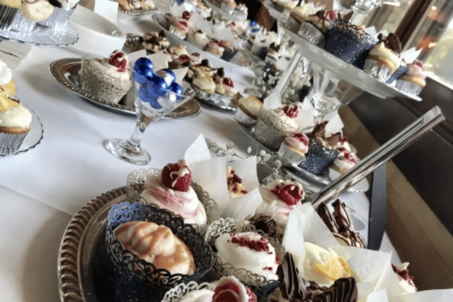 Desserts on a table at Cedar Valley Resort