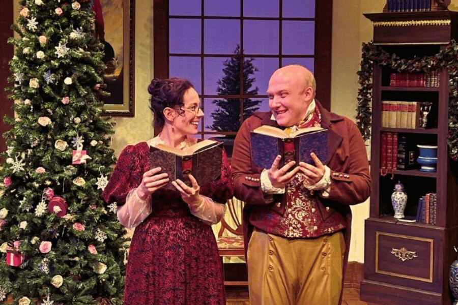 A scene from Miss Bennet: Christmas at Pemberley at the Commonweal Theatre in Lanesboro, MN