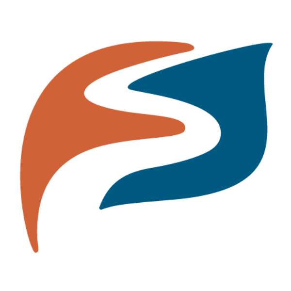 visit lanesboro logo icon orange blue