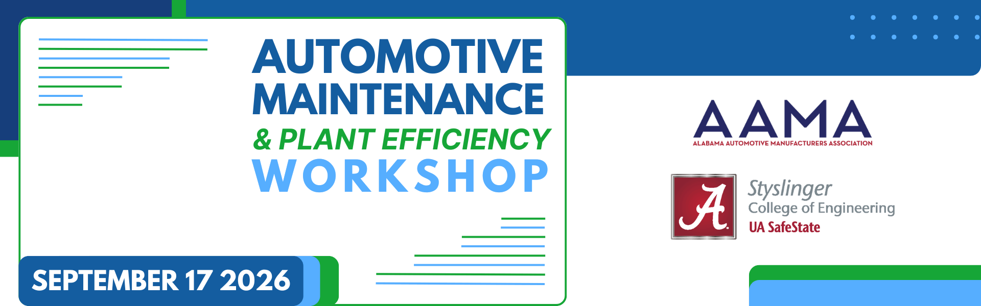 Automotive Maintenance Workshop Banner Update