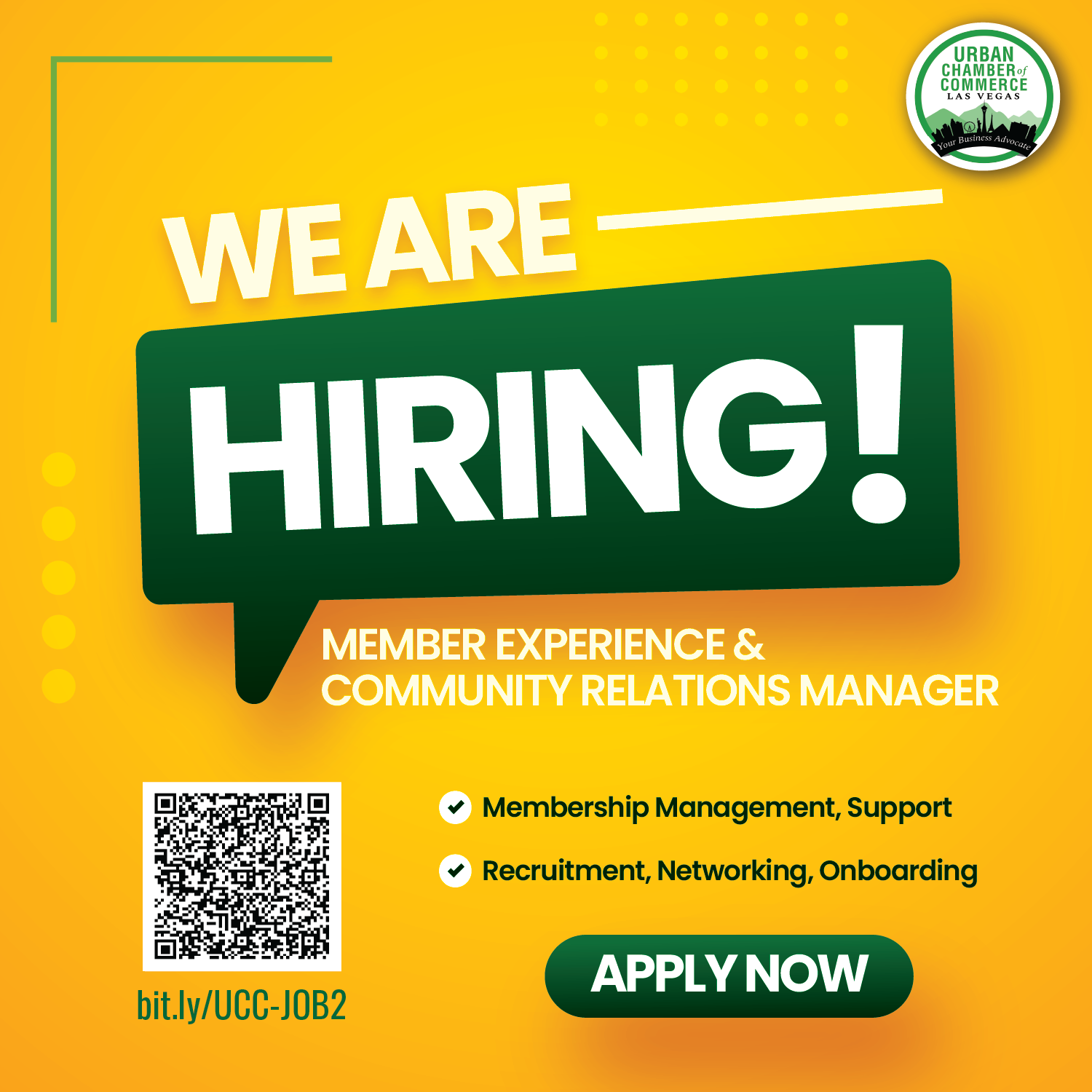 Member Experience Position Flyer - UCC