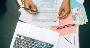 filling out tax forms