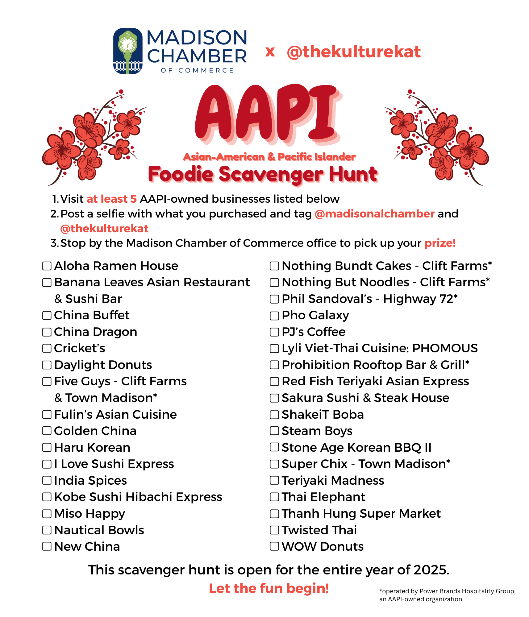 AAPI Foodie Scavenger Hunt AAPI Foodie Scavenger Hunt