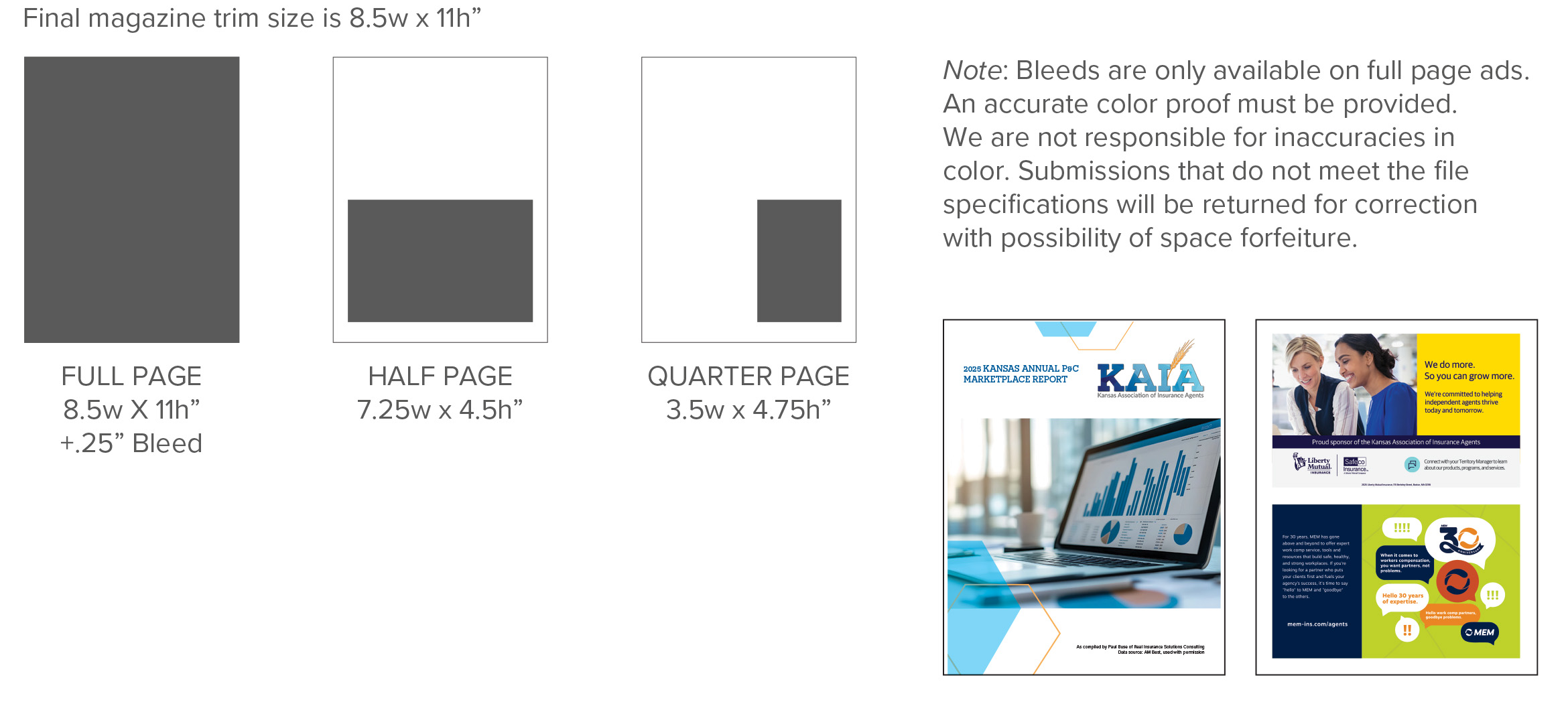 Ad Size Examples Ad Size Examples