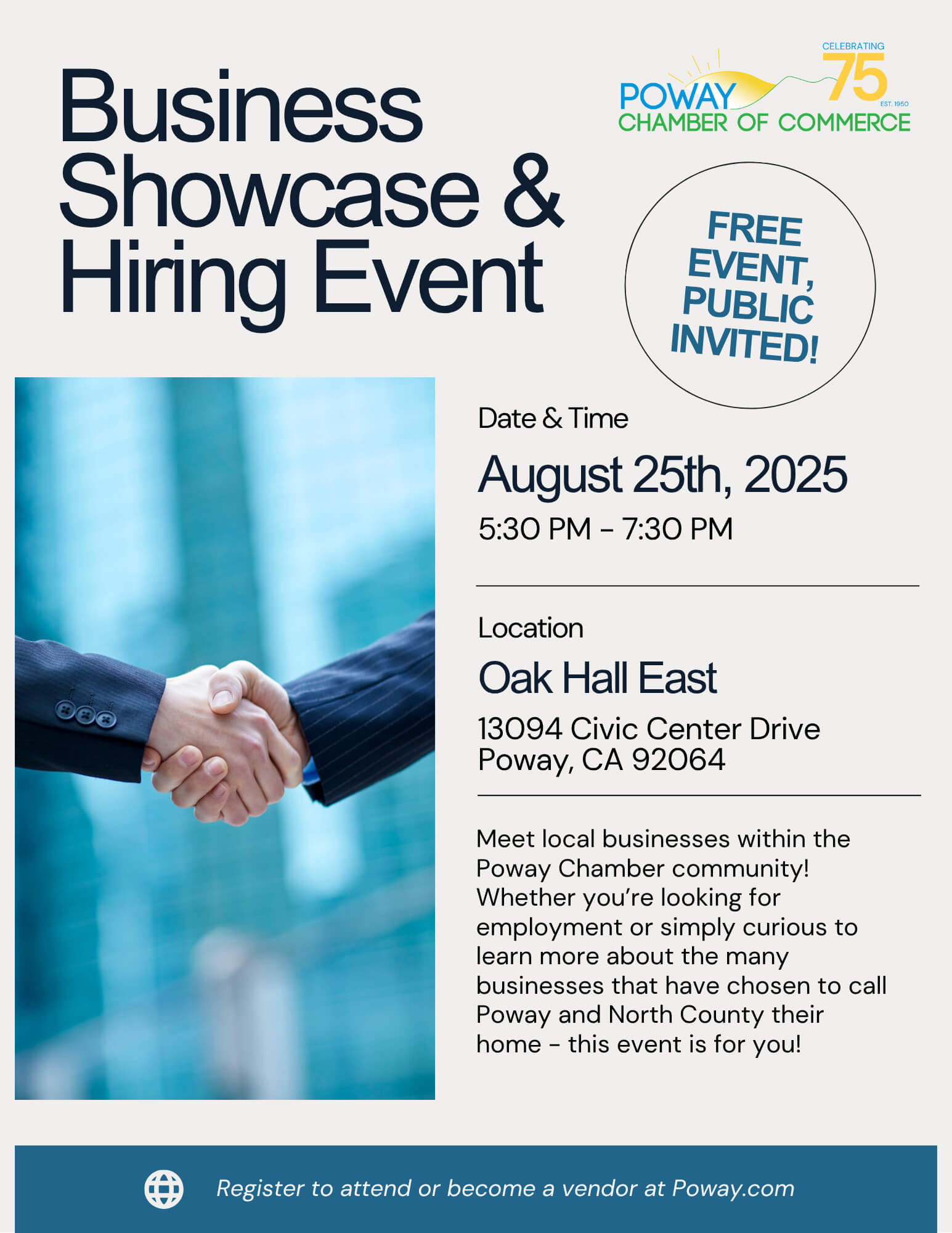 Business Showcase & Hiring Event Flyer (1) Business Showcase & Hiring Event Flyer (1)