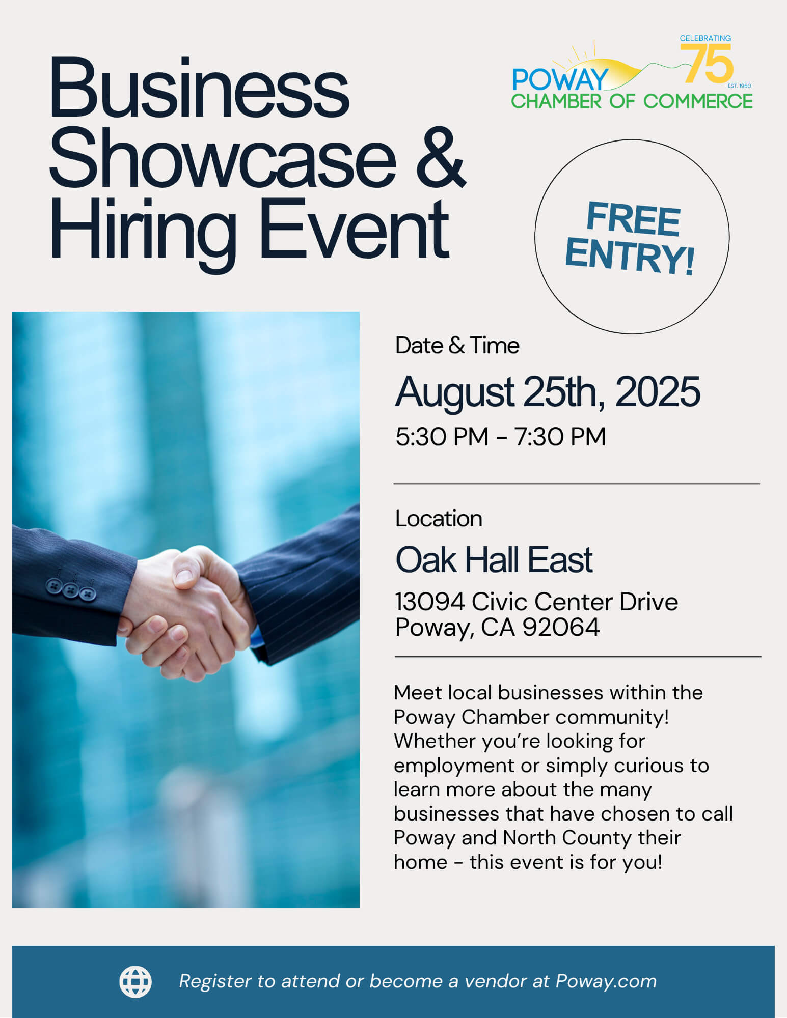 Business Showcase & Hiring Event Flyer Business Showcase & Hiring Event Flyer