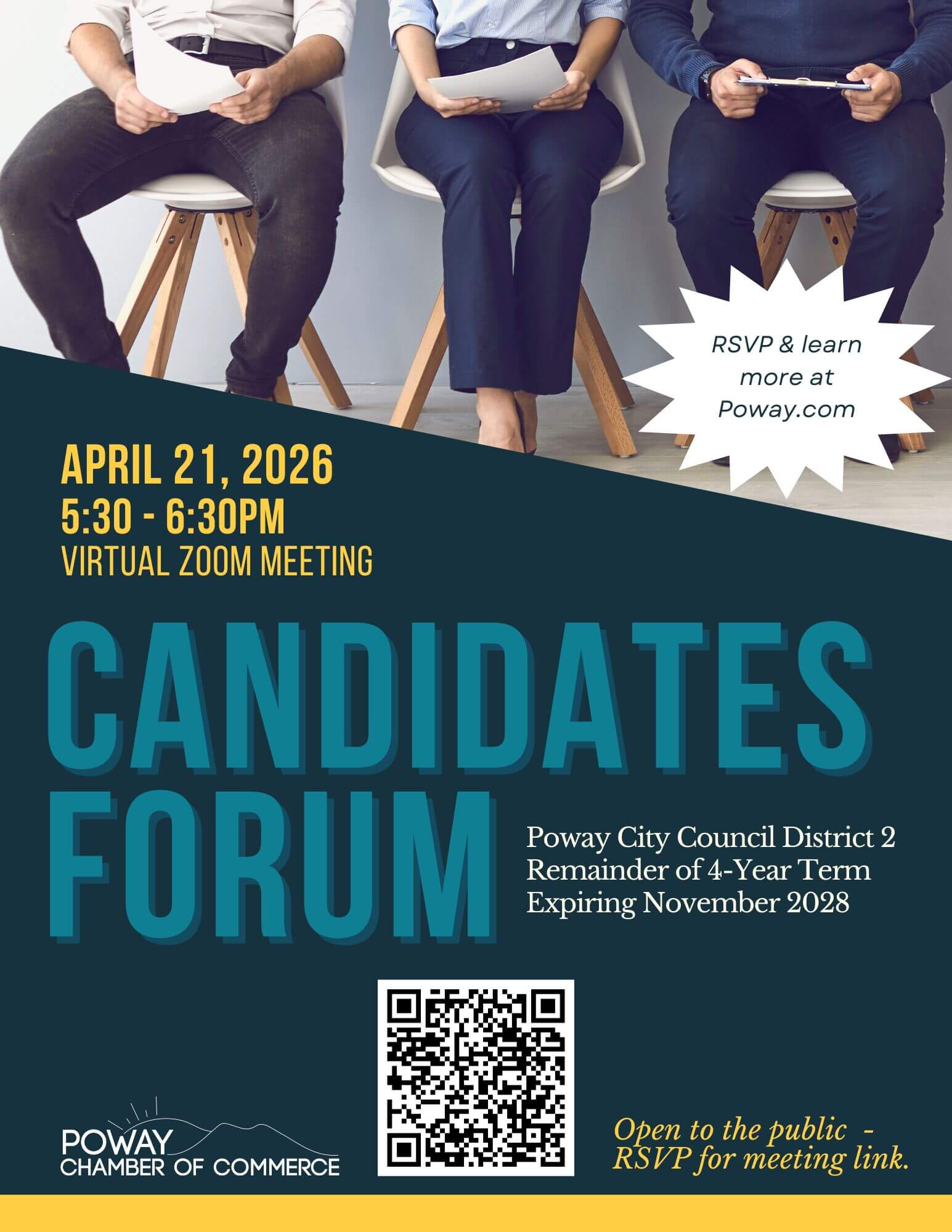 Candidates forum graphic