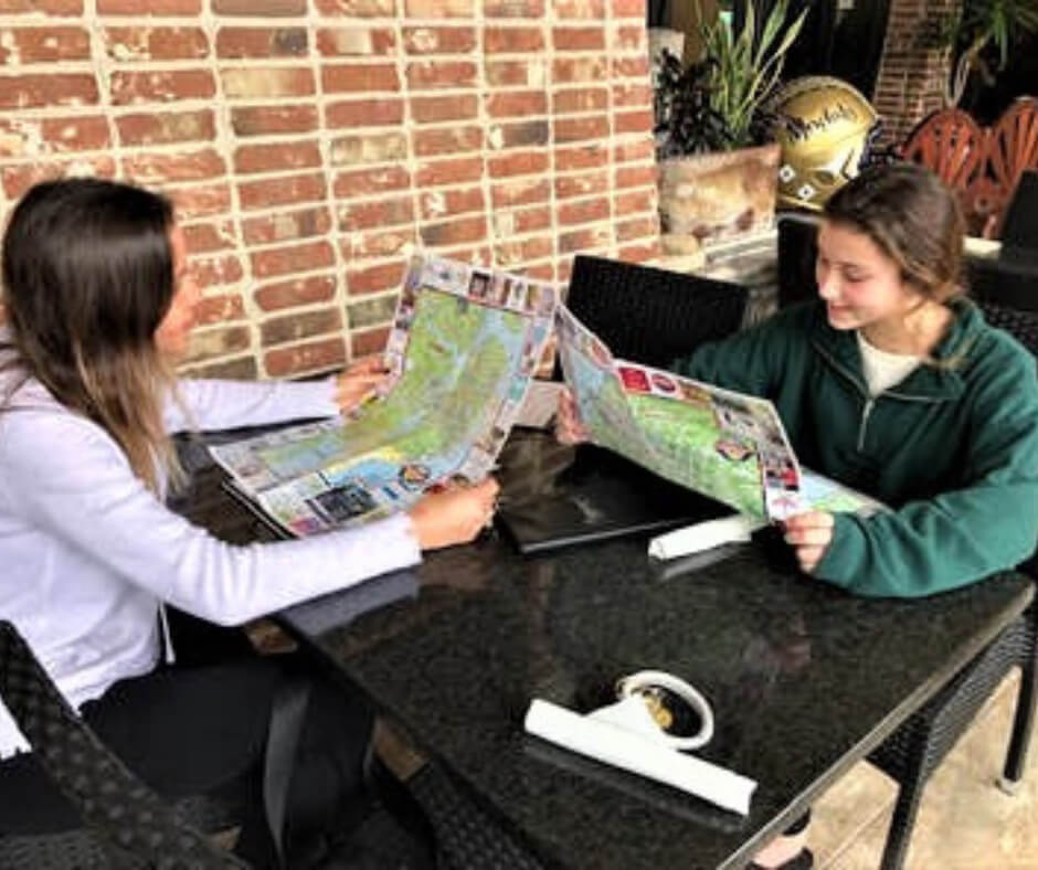 Locals using the Discovery Map of Amelia Island