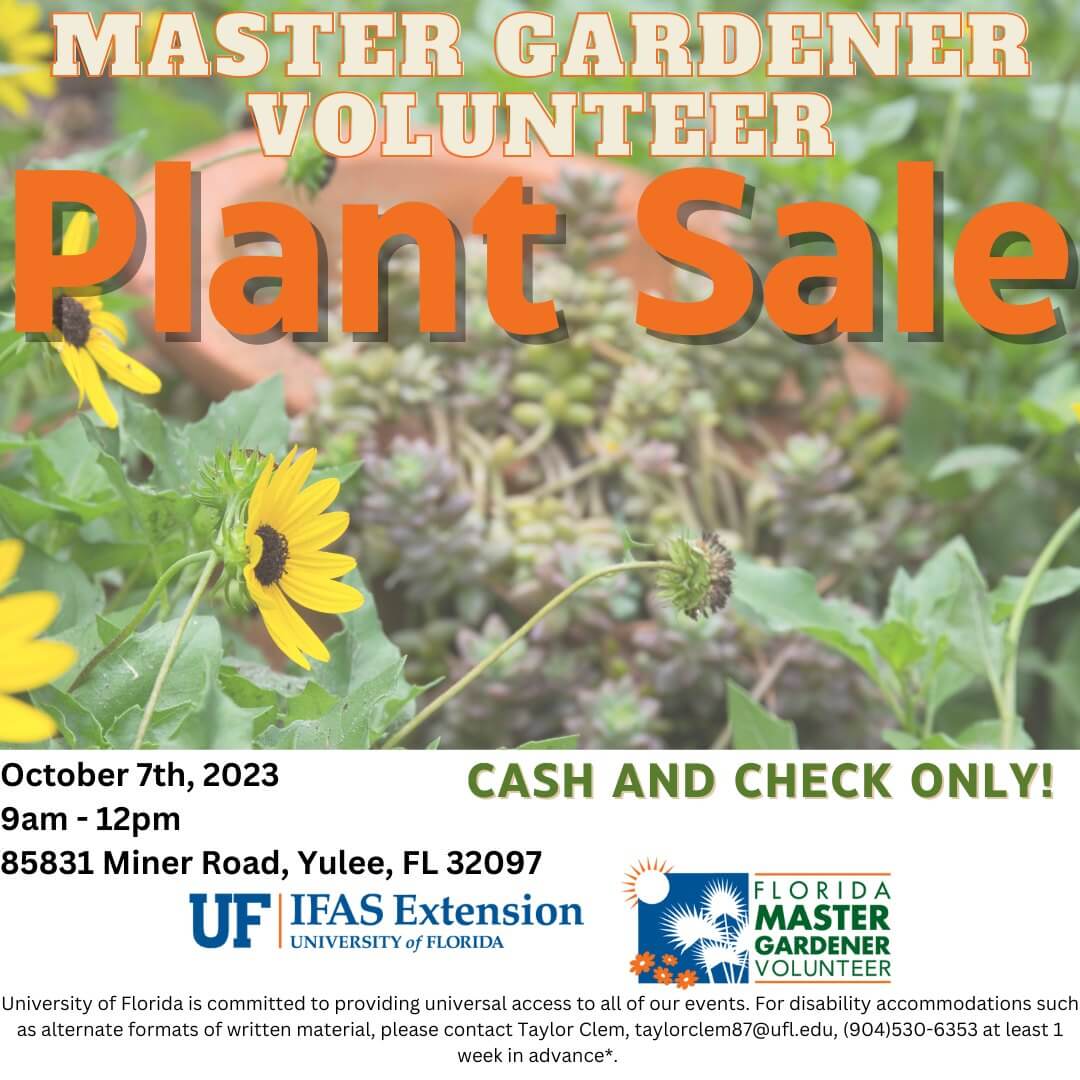 Master Gardener Volunteer Plant Sale Flyer