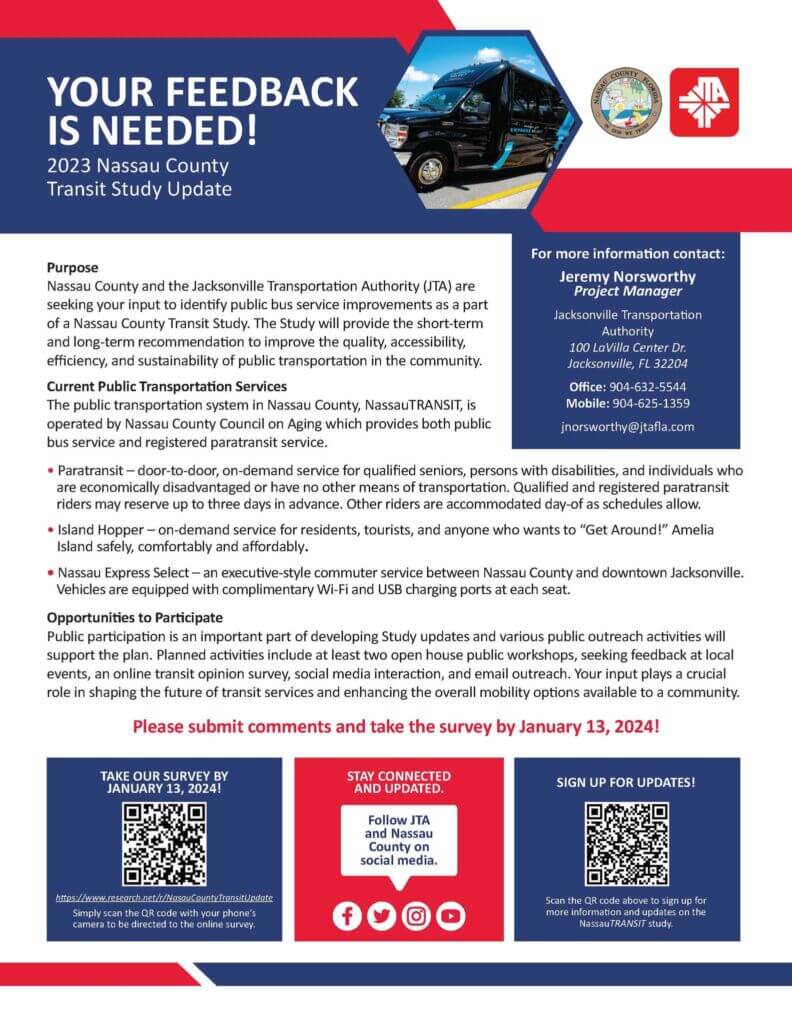 Nassau County Transportation Study Flyer