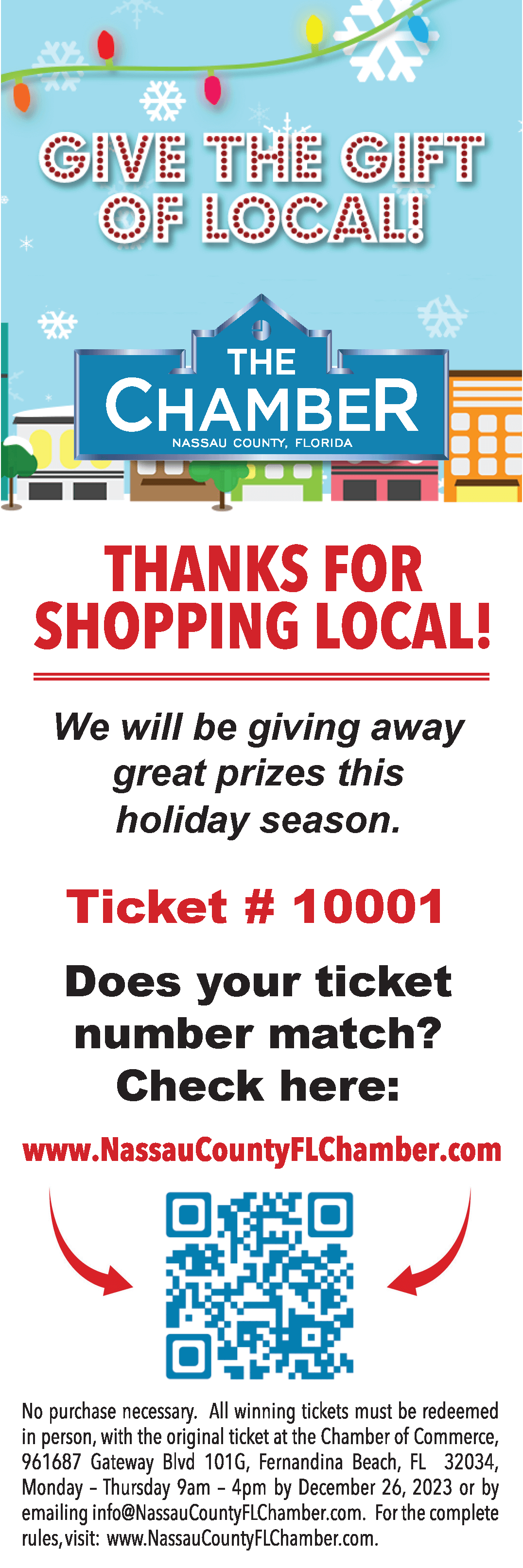 Give the Gift Ticket Example