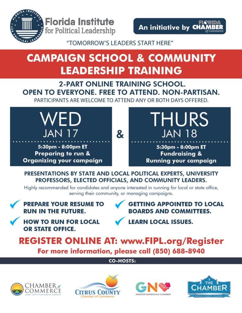 Virtual Campaign School Flyer