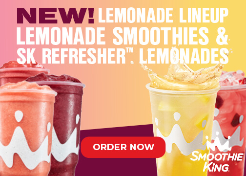 Smoothie King Refresher and Smoothies graphic
