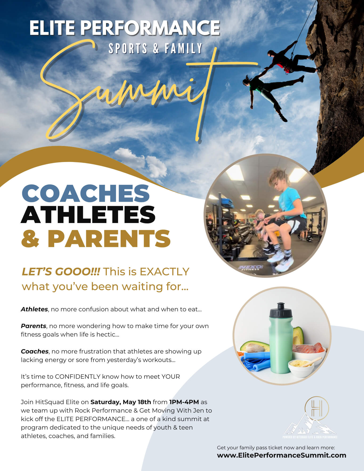 Elite Performance Sports & Family Summit flyer