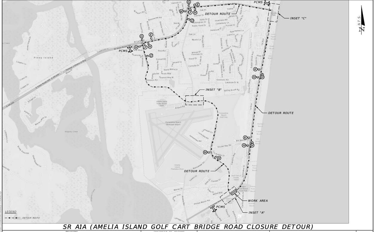 Road Closure South Fletcher Near Parkway map