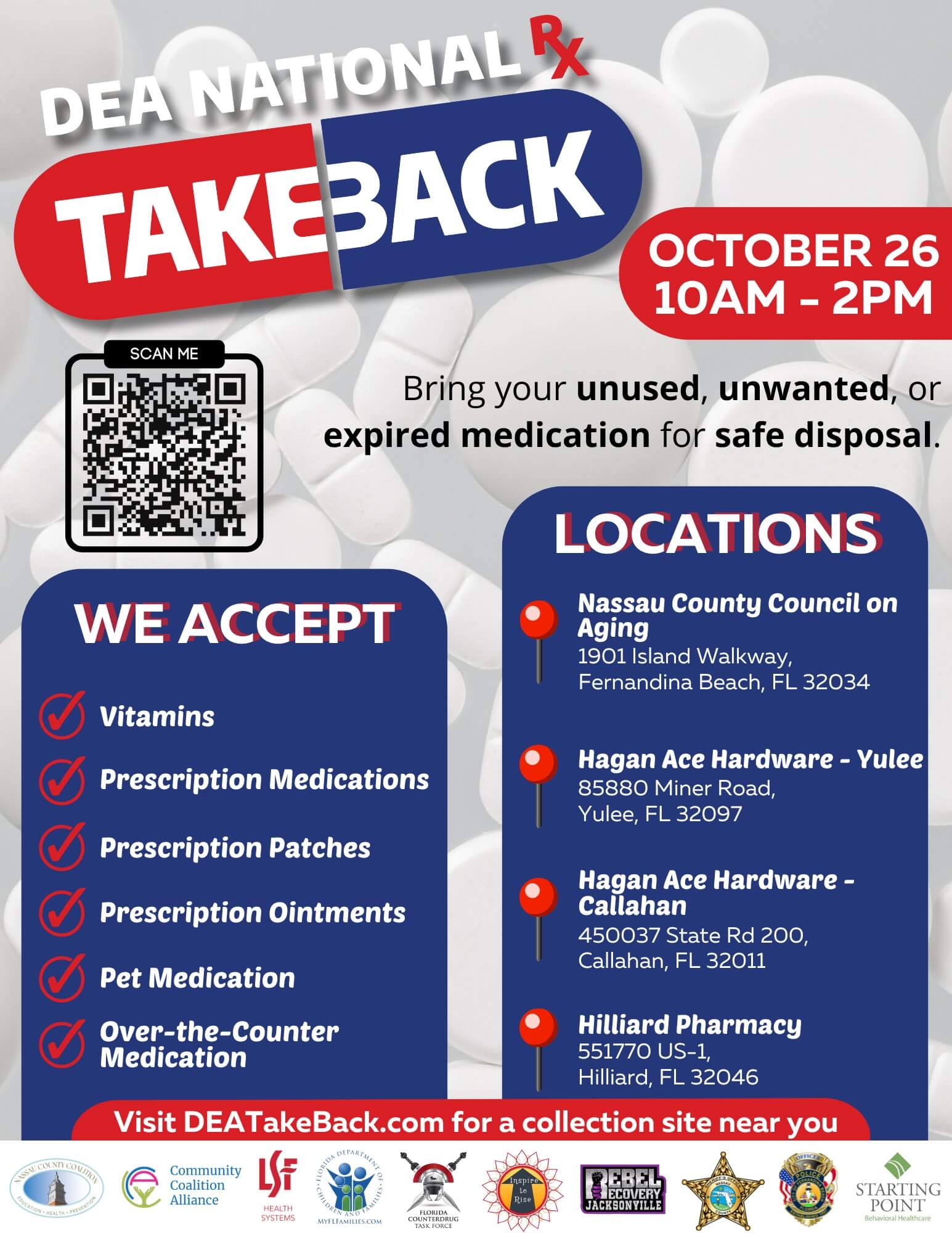 National Drug Take Back Day flyer 2024