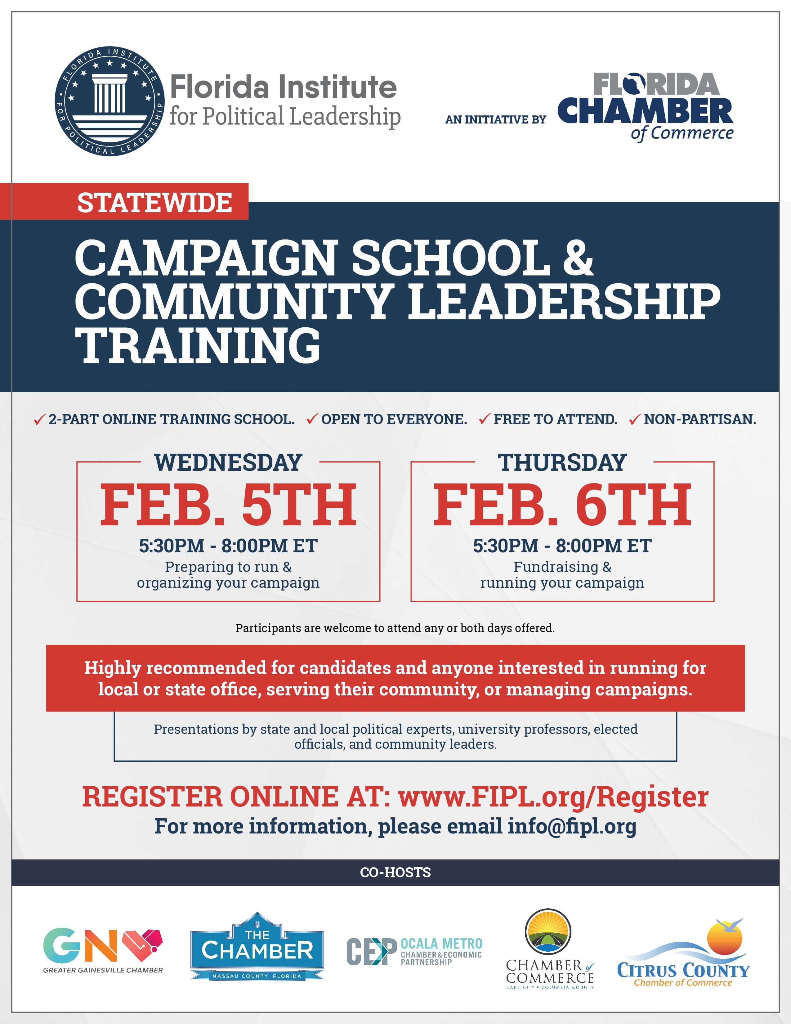 2025 Campaign School & Community Leadership Training