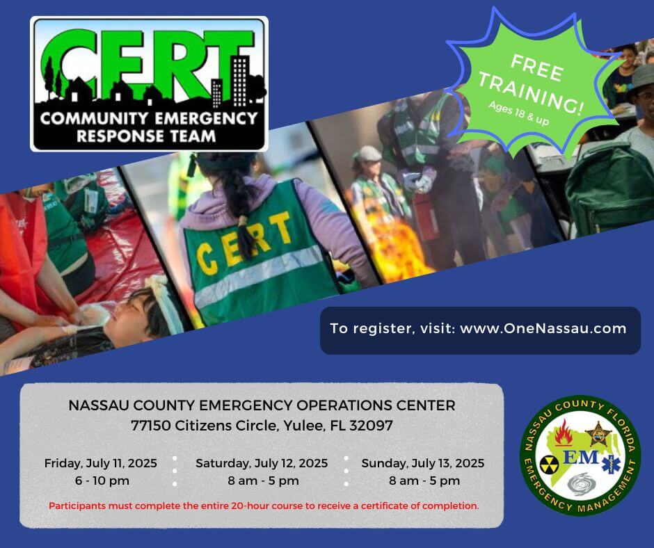 Nassau County Emergency Management Free CERT Training