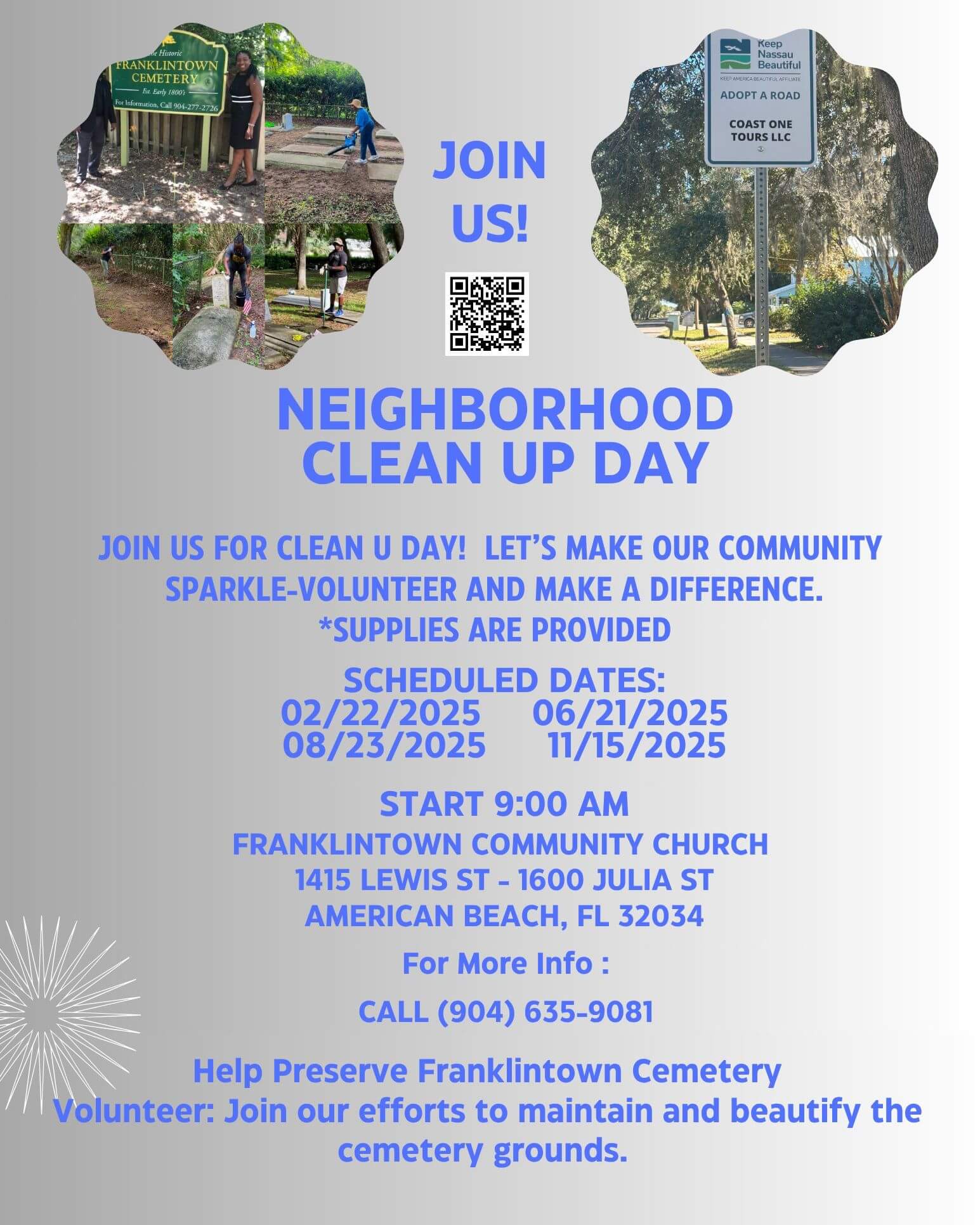 Neighborhood Clean Up Day with Keep Nassau Beautiful and Coast One Tours