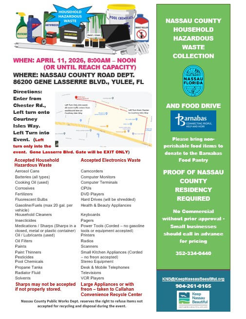 Nassau County Household Hazardous Waste Recycling Event