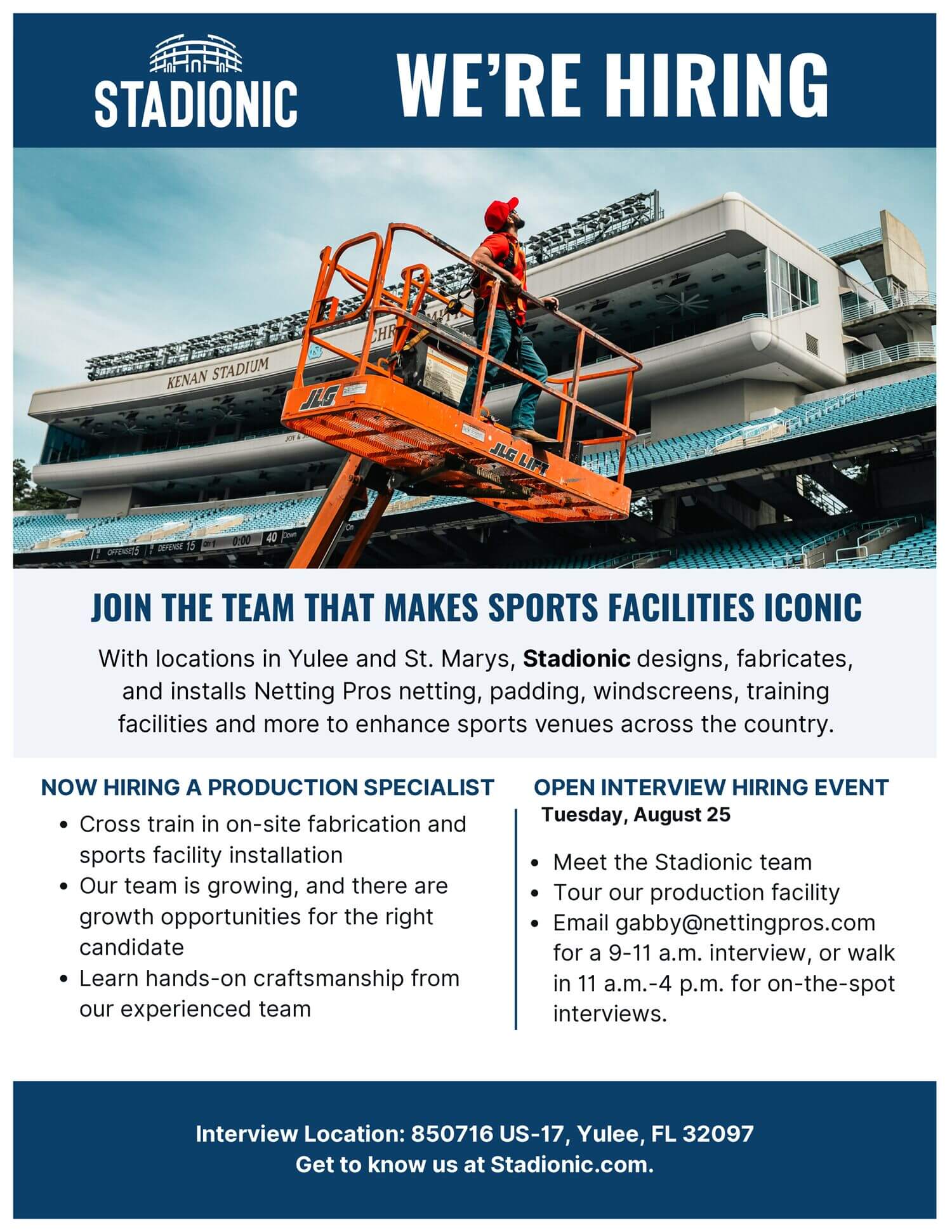 WE’RE HIRING