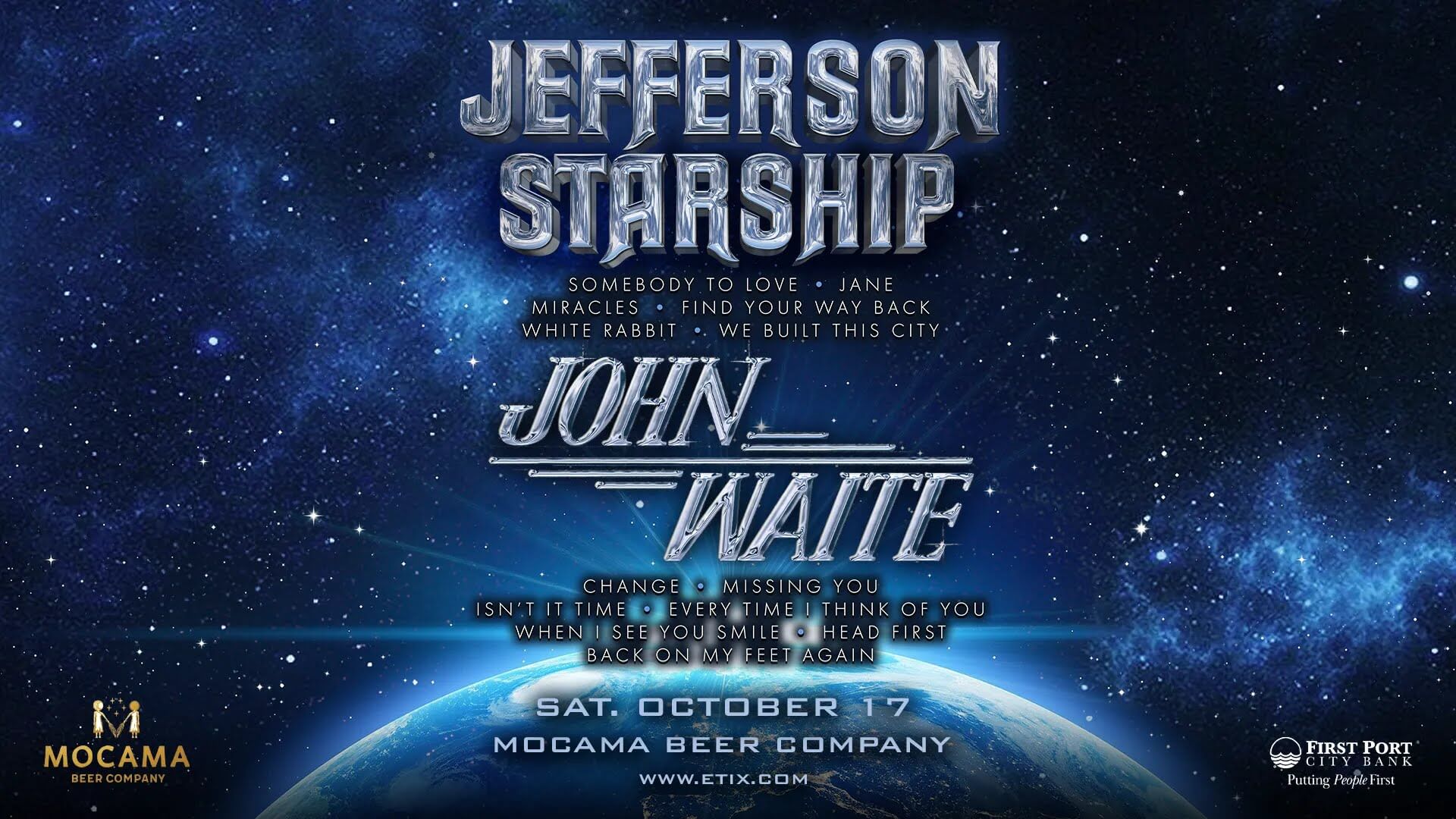 First Port City Bank Presents Jefferson Starship & John Waite at