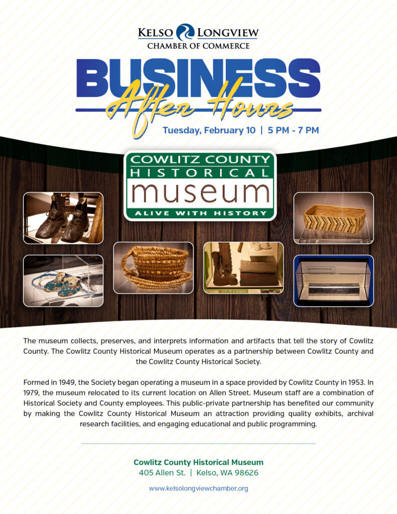 BAH 2026 - February - Cowlitz County Historical Museum - Flyer