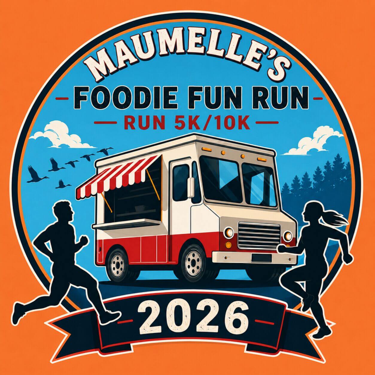 maumelle Foodie run logo
