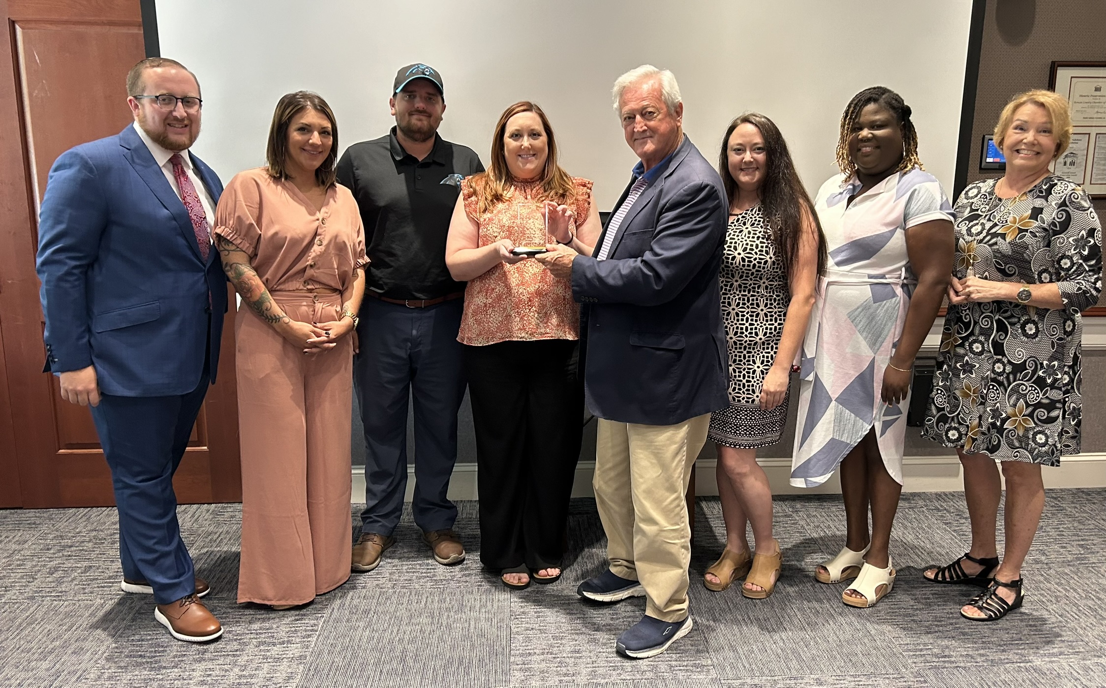 Left to Right: Kyler Eagle, Michelle Gannon, Dillon Brewer, Mollie Ruf, Terry Osborne, Nicky Black, Sherri Hill, Elaine Spalding