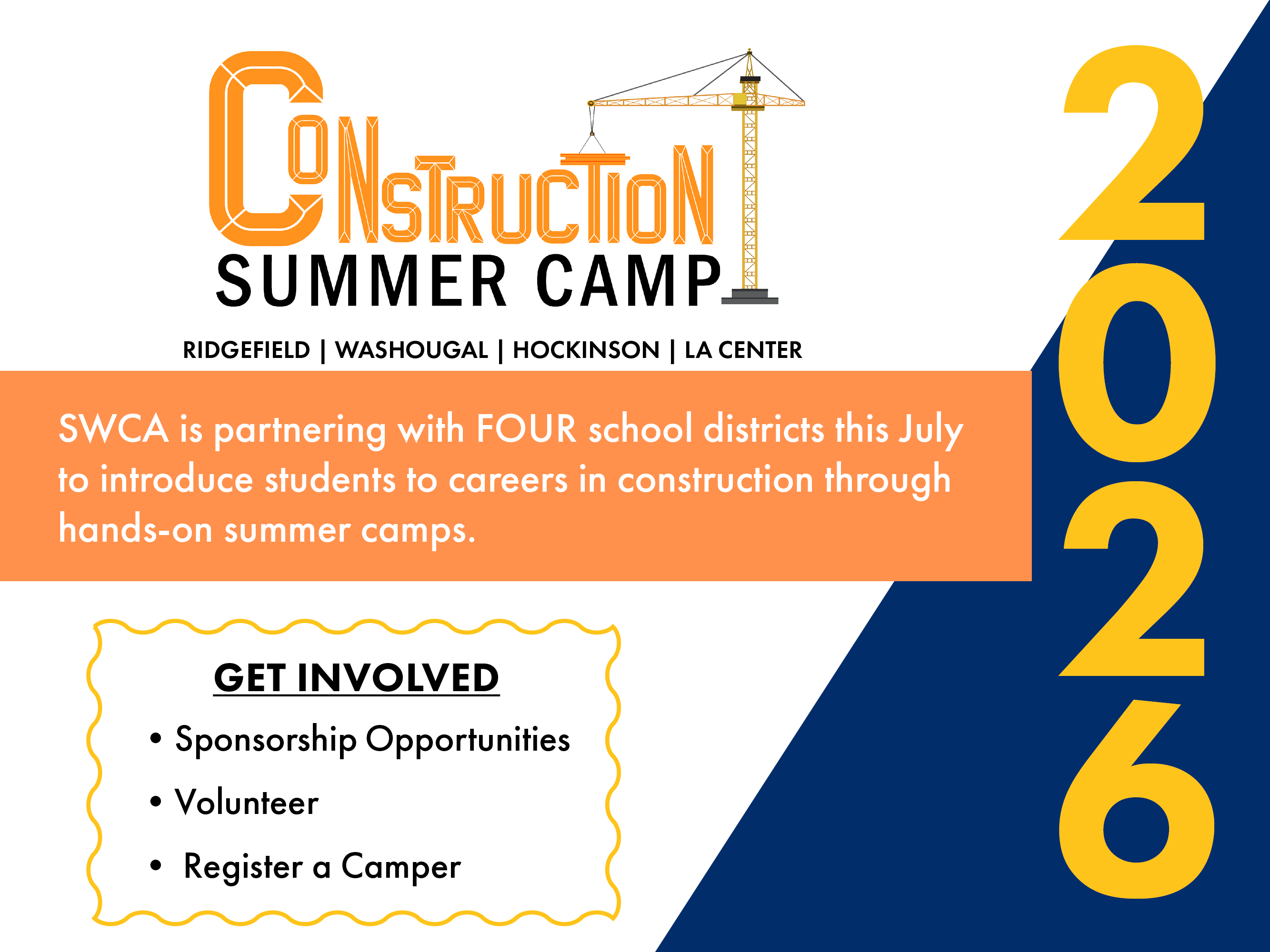 SWCA Construction Summer Camps 2026